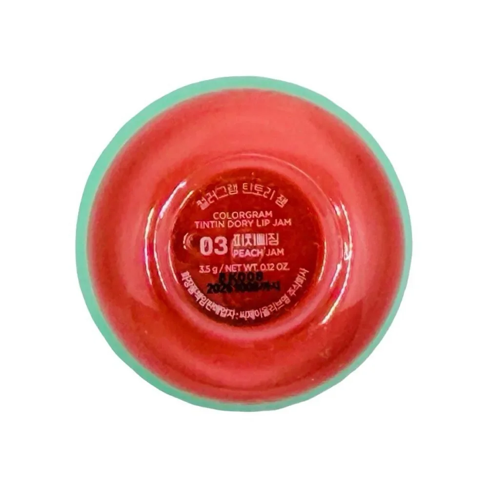 Colorgram TinTin Dory Lip Jam - 3.5g / 0.12 oz - #03 Peach Jam